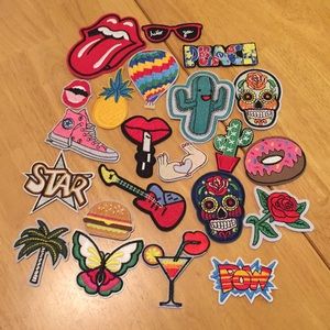 Lot of 22 Iron-On Patches